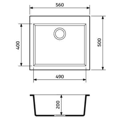 Мойка кухонная Adamant Univer графіт + змішувач (4824296912113) Вінниця