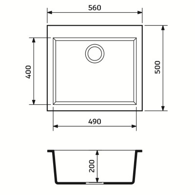 Мойка кухонная Adamant Univer графіт + змішувач (4824296912113) Вінниця - фото 6