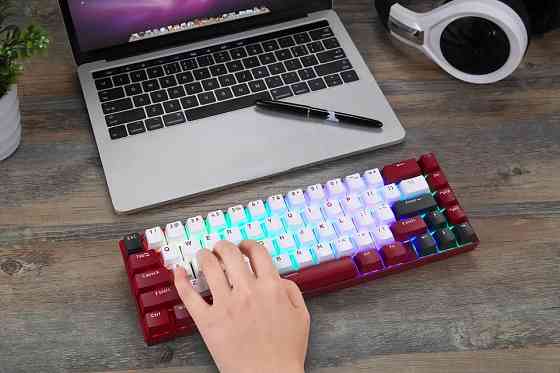 Клавіатура бездротова Motospeed BK67 Longhua Red (mtbk67rmr) Червоний Харьков