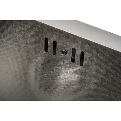 Мийка кухонна GRANADO Under top max STEEL S201 black honeycomb (GS07201BH) Вінниця - фото 10