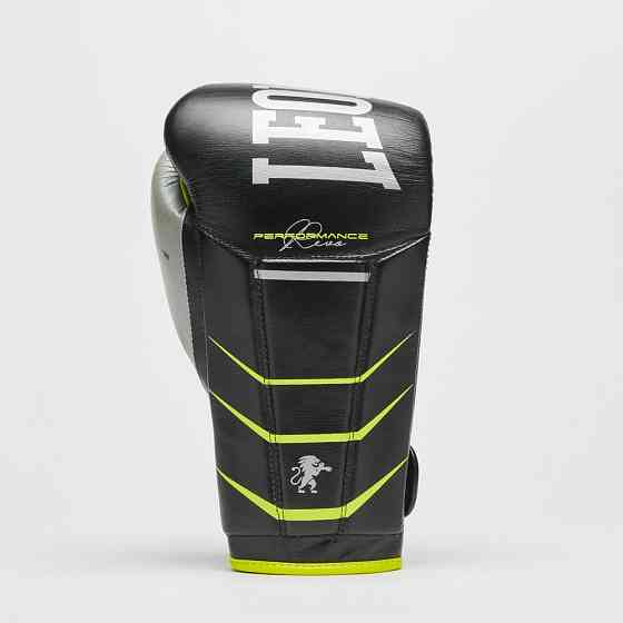 Боксерські рукавиці Leone GN110F REVO FLUO Black 14 унцій (бинти 4 м. в комплекті) Кам'янське