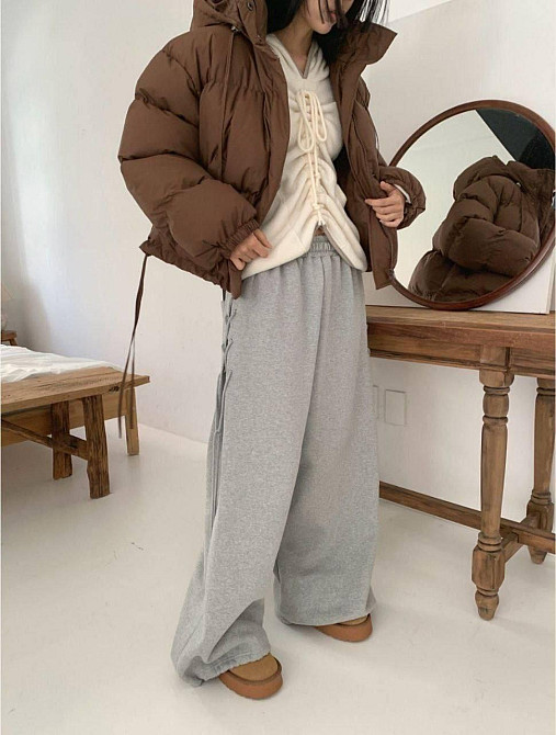 Женские очень широкие оверсайз брюки с акцентной шнуровкой по бокам Одесса - изображение 6