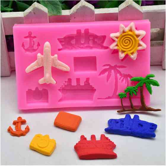 Молд силиконовый морской 99 на 62 мм розовый Киев