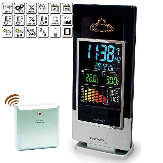 Метеостанция Technoline WS6502 Black/Silver (WS6502) Вінниця