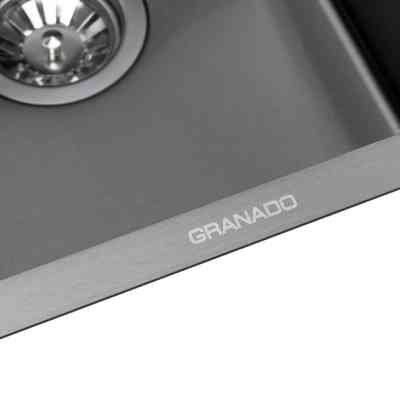 Мийка кухонна GRANADO Under top mini STEEL S201 black (GS10201B) Вінниця
