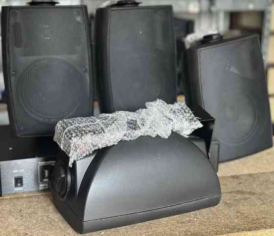 Акустический комплект усилитель 100ват 5 регуляторов 5шт колонок. Харьков