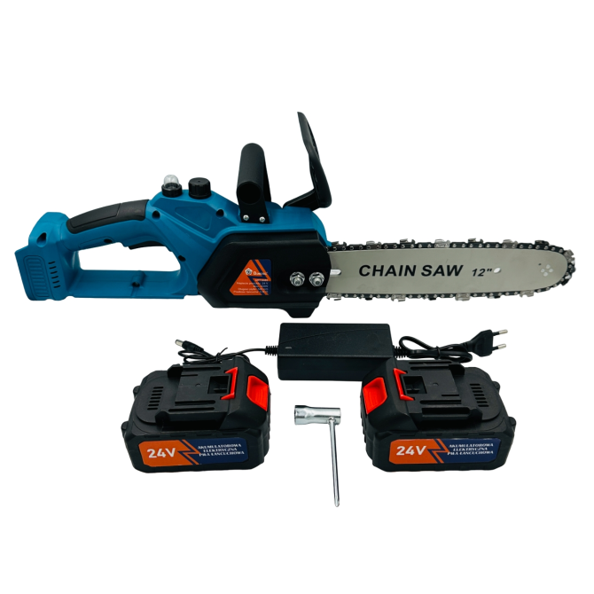 Акумуляторна ланцюгова пилка Chain Saw 12'' DOMOTEC 8485 – надійна та автономна, для саду та дачі Київ - фото 7