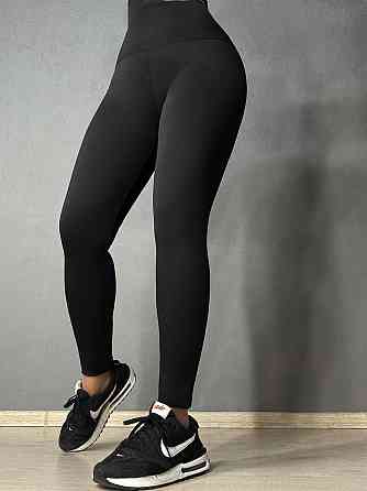 Лосини жіночі Bocska 2802 утеплені на флісі з широким поясом чорні, чорний, L Київ