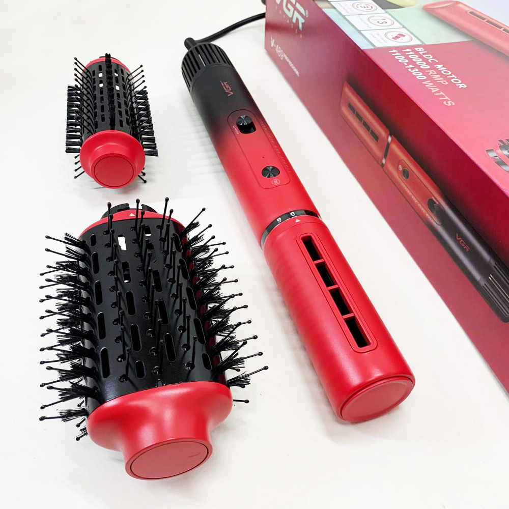 Фен-щетка для гладких волос VGR, Фен с режимом регулировки температуры, Фен для волос от сети IJ-22 Львов - изображение 4