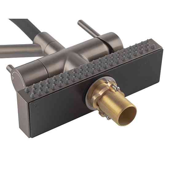 Кухонний змішувач Koer KB-74027-07 з функцією водоспаду та чорним силіконовим виливом (KR5203) Харків