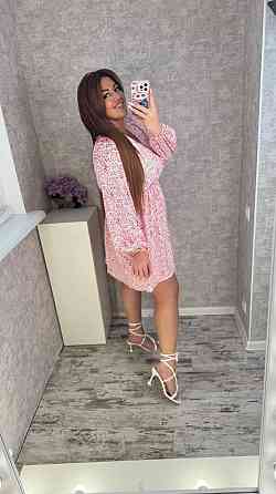 Женское стильное, романтичное, легкое платье из софта Белый, 58/60 Одесса