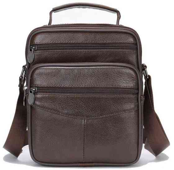 Мессенджер мужской на одно отделение 20246 Vintage Коричневый Киев