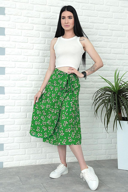 Летняя юбка на запах 