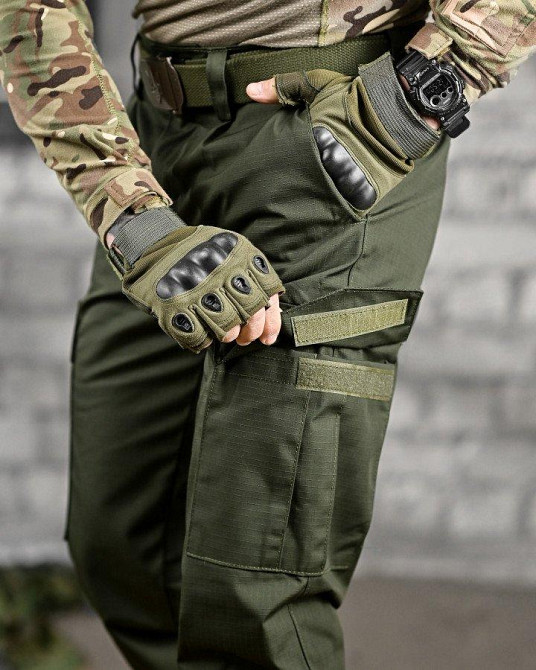 Тактические штаны  pyramid  рипстоп олива ВТ7485 Одесса - изображение 5