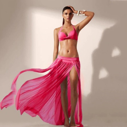 Юбка пляжная прозрачная универсальный розовый Киев - изображение 2