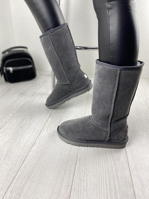 ITTS Угги женские ITTS серые натуральная замша высота 25 см (1764) Коломыя - изображение 7