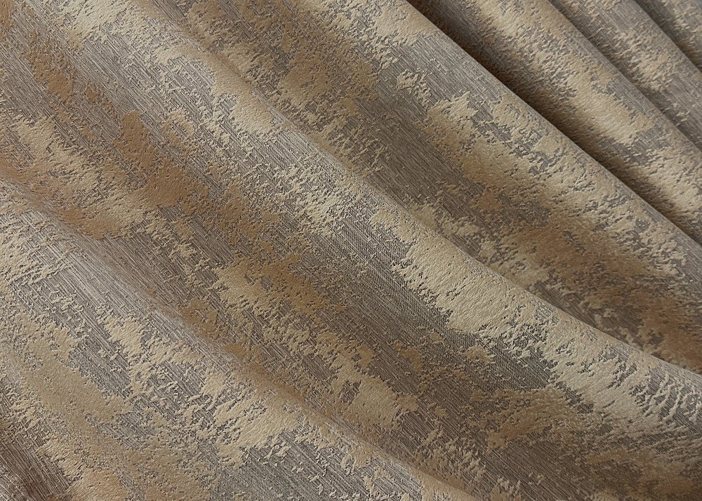 Комплект штор VR-Textil Жаккард Мрамор 200х270 2шт и Тюль 600х270 1207ш-1400т Капучино с белым 71-005/7 Киев - изображение 5