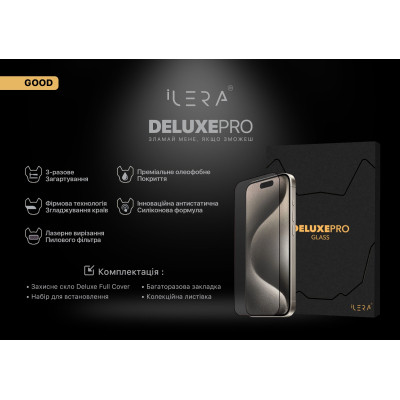 Скло захисне iLera DeLuxe Original Glass iPhone 16E/14/13/13 Pro (ILDEL16E) Вінниця - фото 4