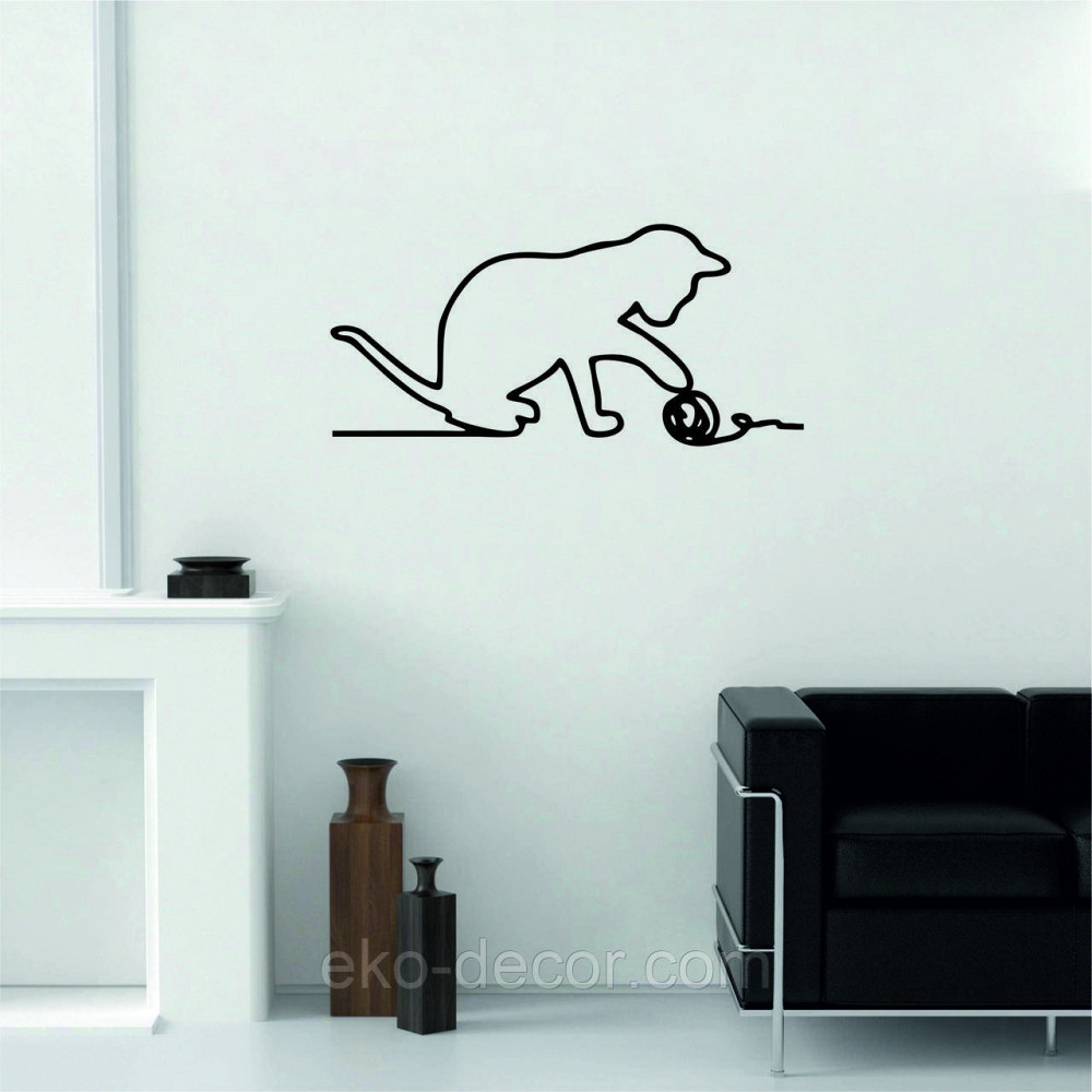 Декоративное настенное 3D Панно «Кот» Декор на стену с объемом Киев - изображение 3