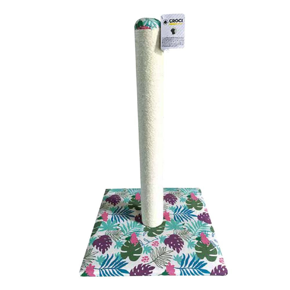 Когтеточка столбик на подставке для котов CROCI Тропик (Кроки) 40х40х62 см Запорожье - изображение 1