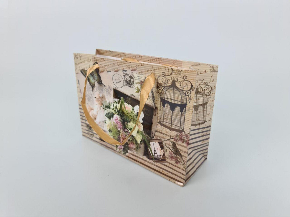 Пакет бумажный малый горизонтальный 11/18/5(арт М040) (12 шт) Харьков - изображение 2