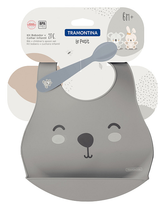Дитячий набір Tramontina Baby Le Petit gray, 2 предмети (6710904) Київ - фото 2