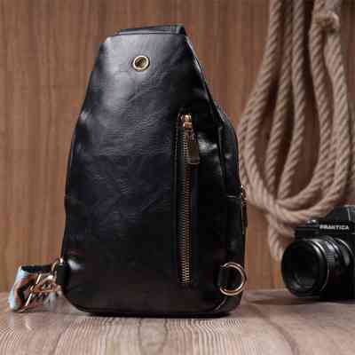 Сумка Vintage З гладкої екошкіри Чорна (22770) Вінниця