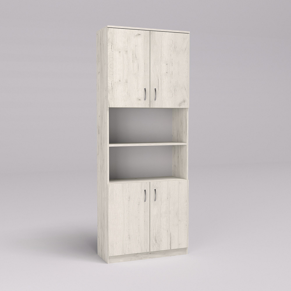 Шкаф офисный ОШ-3, Дуб Крафт Білий, 800/340/2100 Львов - изображение 1