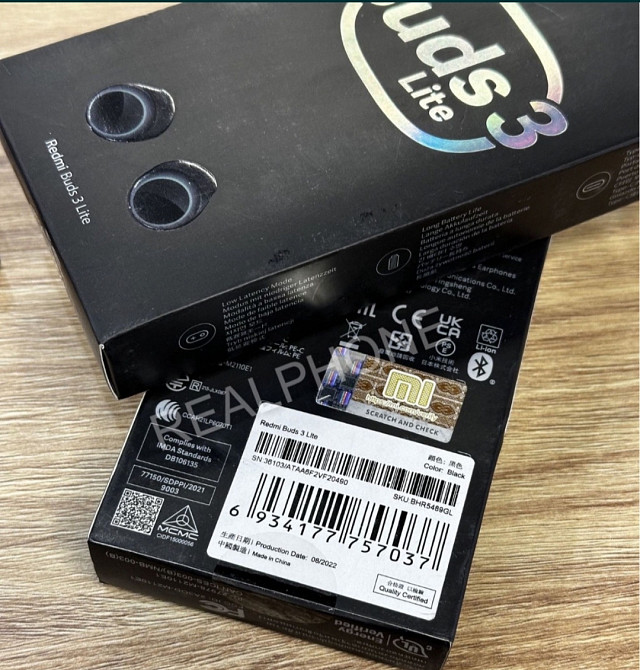 Наушники: Xiaomi Redmi Buds 3 Lite Black Global. Харків - фото 2