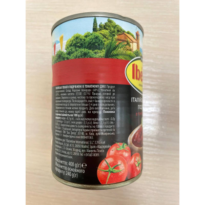 Овочева консервація Iberica Нарізані очищені томати у томатному соку 400 г (8435761500018) Вінниця - фото 2