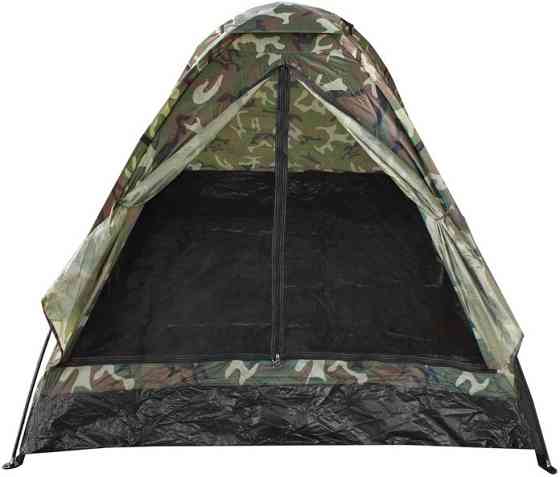 Туристичний Намет двомісний з чохлом до 5000 мм Mil-Tec від Sturm "MT Igloo" (14207020) Woodland Нововолинськ