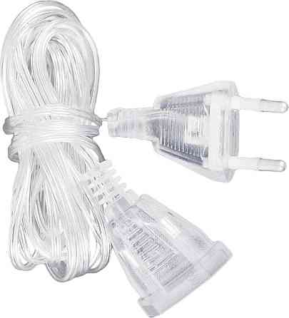 Подовжувач для гірлянд 5м Прозорий Київ