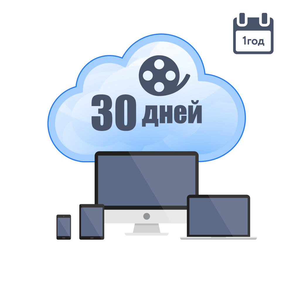 Хмарне зберігання для P2P камер ATIS на 1 рік з глибиною архіву 30 днів Київ - фото 1