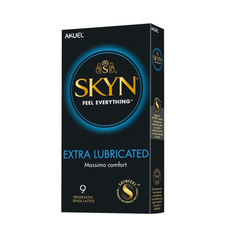 Презервативы безлатексные (полиизопрен) Skyn Extra Lubricated, с дополнительной смазкой, 9 шт. Sex Aura Київ - фото 2