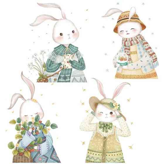 Набор наклеек виниловые на стену в детскую комнату 