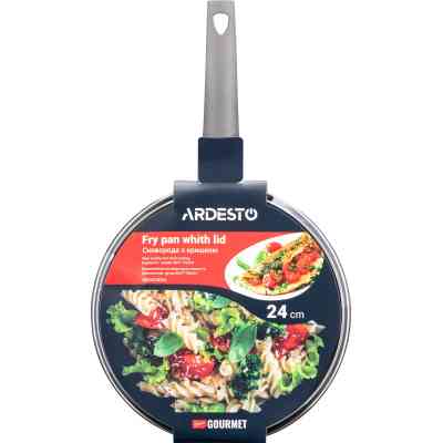 Сковорода Ardesto Gemini Gourmet Apulia з кришкою 24 см (AR2424GGL) Винница