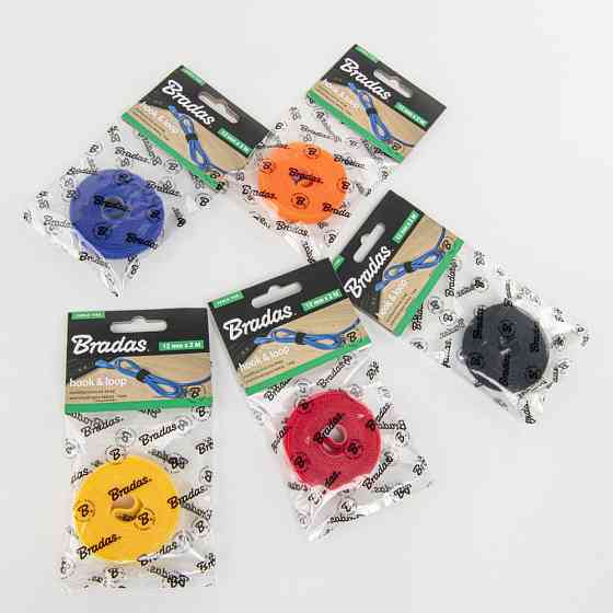 Многофункциональная лента, Т рулон на липучке, 12 мм х 2 м, желтая, HLT1202/YL Киев