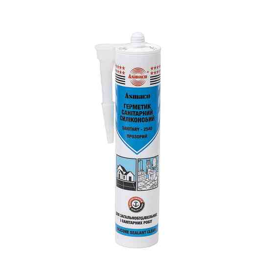 Asmaco Герметик силиконовый санитарный прозрачный 280мл (310г) ОАЭ ASMACO (2732201) Коломия