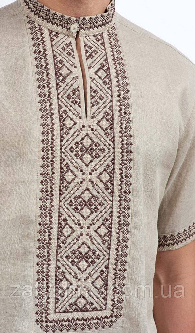 Вишиванка чоловіча льон Київ - фото 1