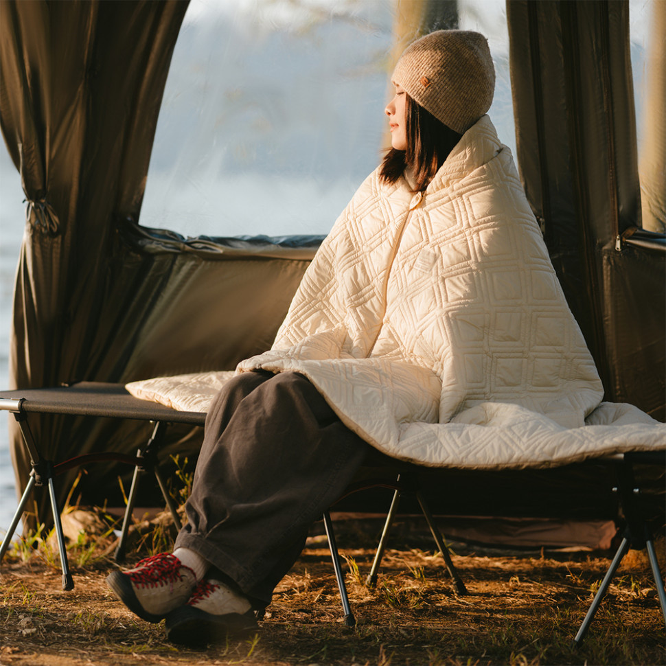 Одеяло с подогревом Naturehike CNK2450PJ015, 95х190 см, бежевое Киев - изображение 7