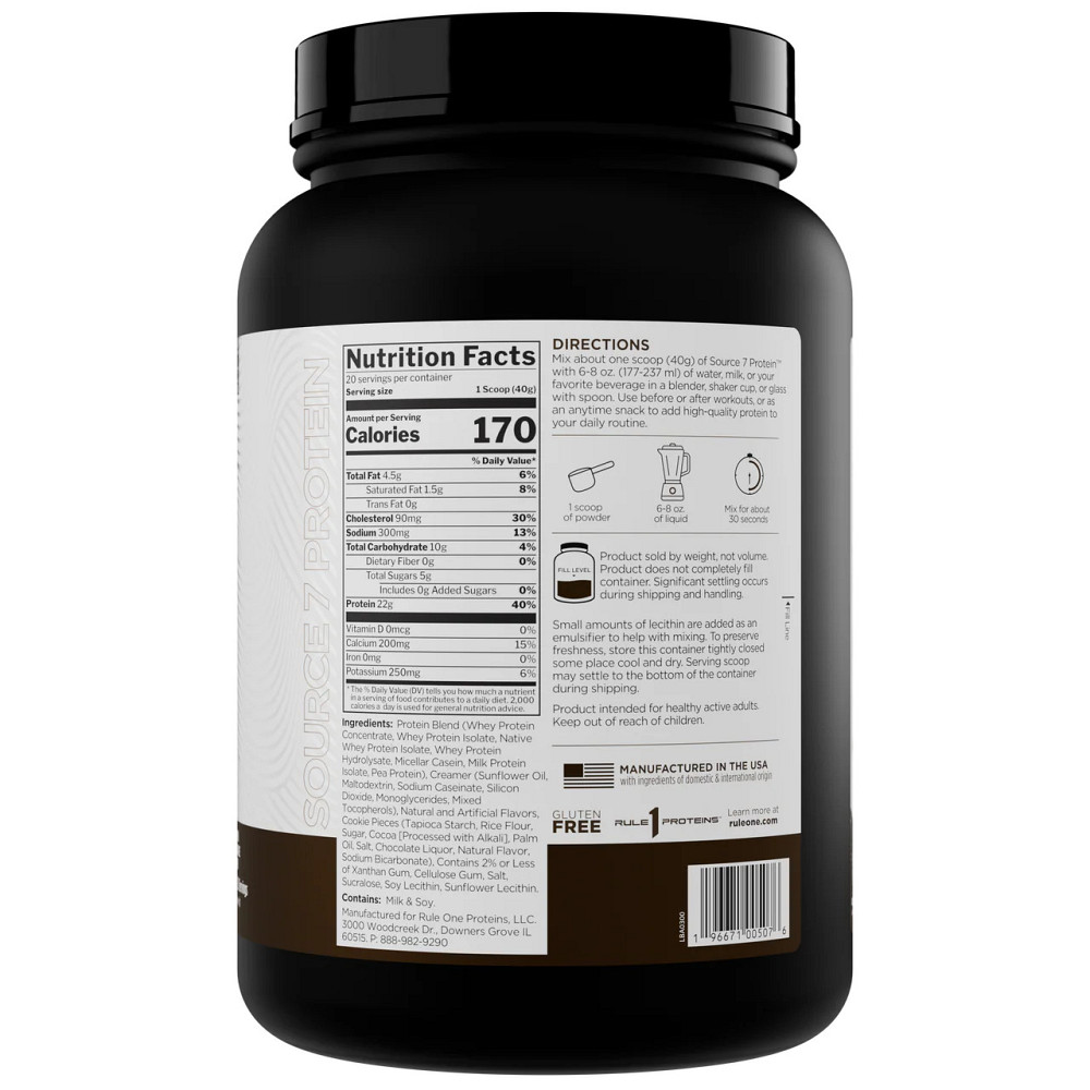 Протеин Rule 1 Source 7 Protein 800 gram (Печенье с кремом) Луцк - изображение 2