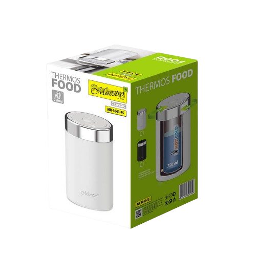 Термос харчовий 750мл чорний Maestro MR-1649-75-BLACK Житомир - изображение 4