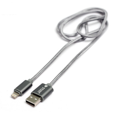 Дата кабель USB 2.0 AM to Lightning 1.0m PowerPlant (KD00AS1288) Вінниця - фото 1