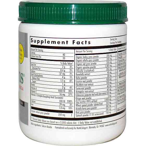 Суперфуд з пробіотиком Nutricology ProGreens 265 г Київ