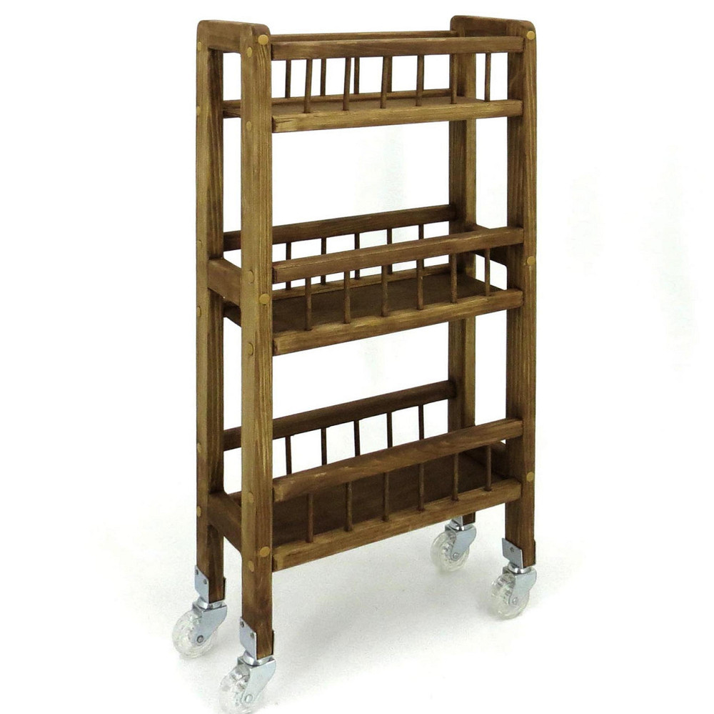 Етажерка для ванної на коліщатах "Ламонт" рустикал Миколаїв - фото 1