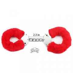 Наручники - Fetish Pleasure Fluffy Hand Cuffs Red Sex Aura Київ