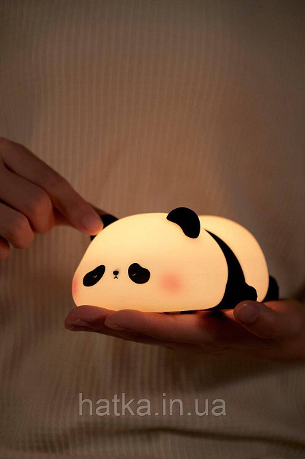 Силіконовий бездротовий нічник "Панда лежача" Київ - фото 5
