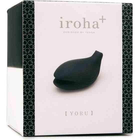 Вибратор для клитора в форме кита Iroha+ Yoru Tenga, медицинский силикон, черный Sex Aura Киев