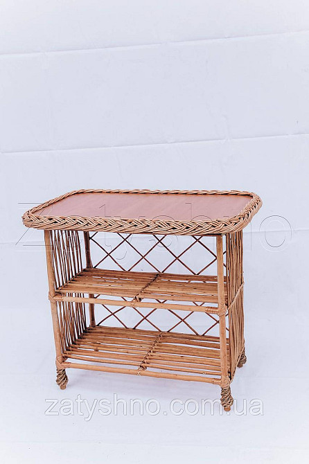 Этажерка 3 ярусная из лозы для обуви Киев - изображение 3