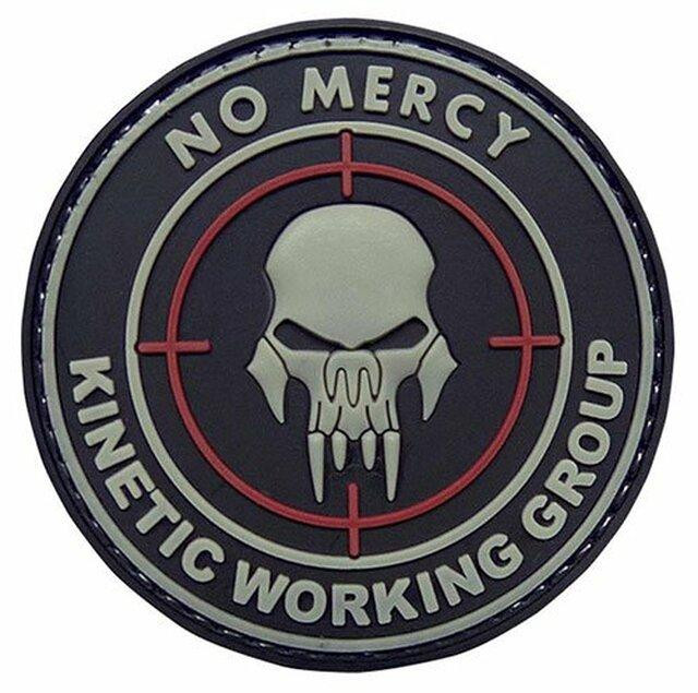 Шеврон 3D PVC на липучці "No mercy kinetic working group" (GFT-30-004686-00) (Патч ,Нашівка ,Емблема Нововолинськ - фото 1